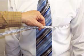 Chest measuring for tailoring, adjustments and alterations