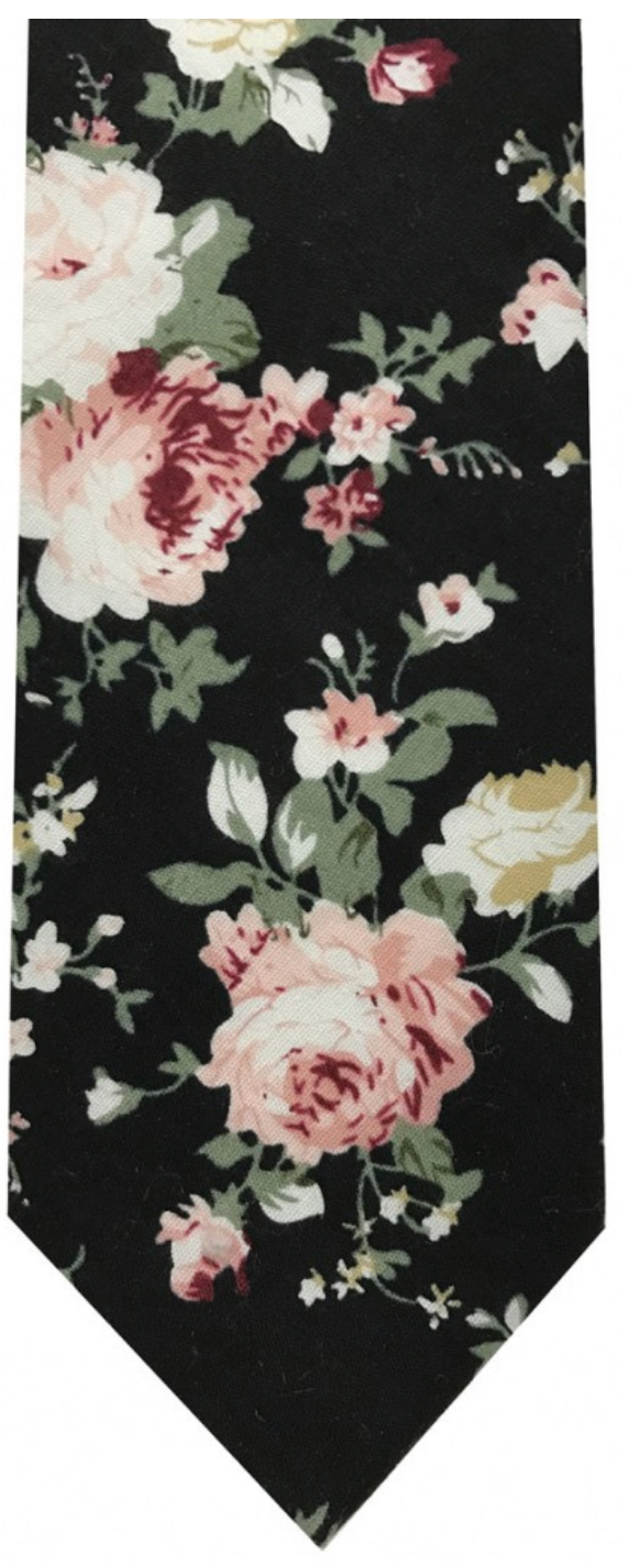 Floral Tie & Handkerchief