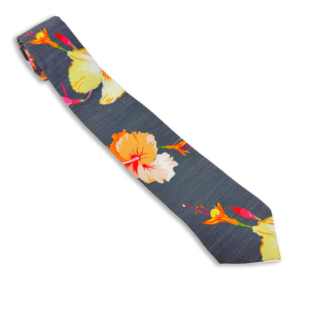 Sky Hibiscus Men's Tie Tie built for LDS missionaries from Kator Shop in Logan, Utah — durable, clean, and made to last through daily wear.