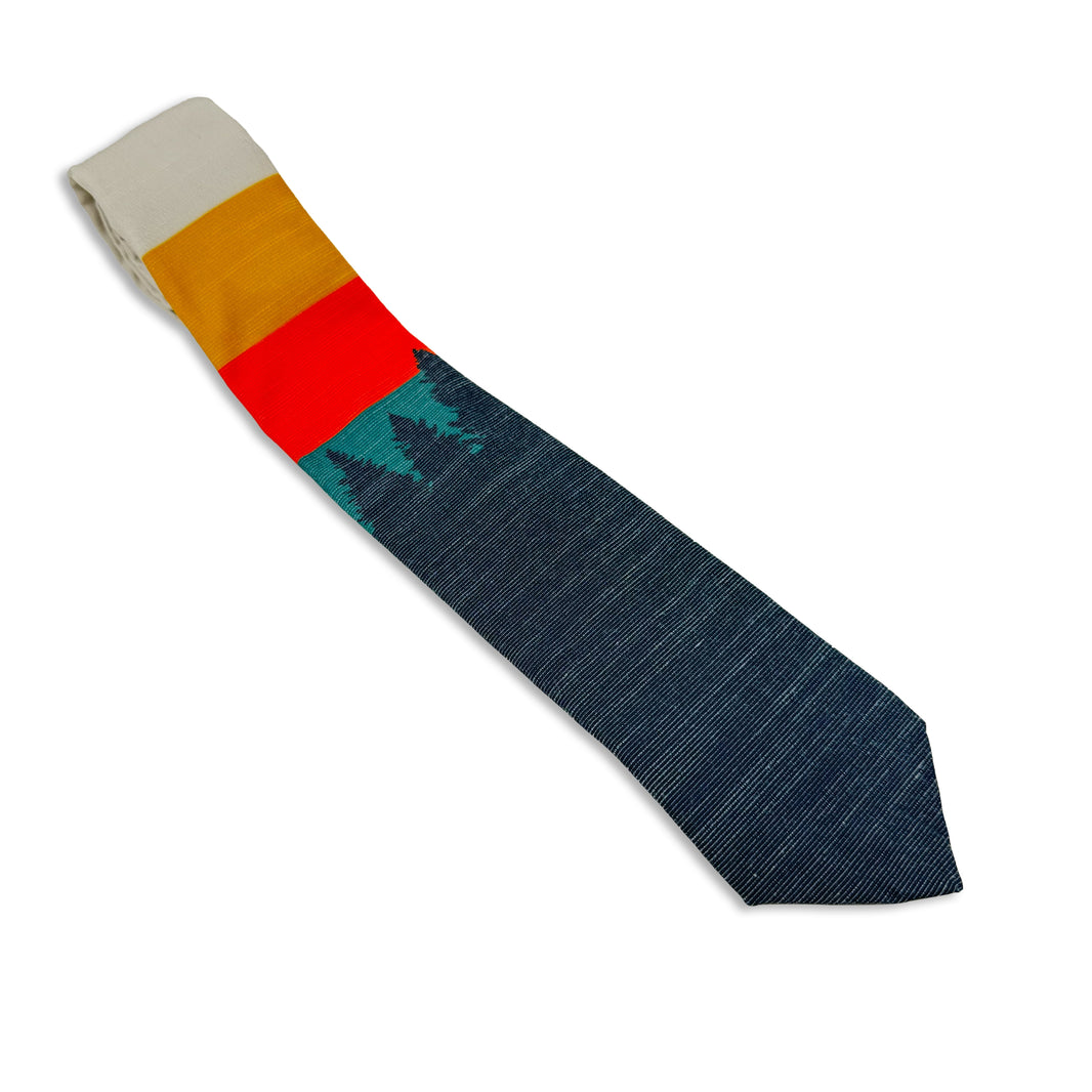 Sunrise Pines (orange-cream) Men's Tie Missionary tie built to last through daily wear — crafted in Logan, Utah by Kator Shop for elders serving around the world.