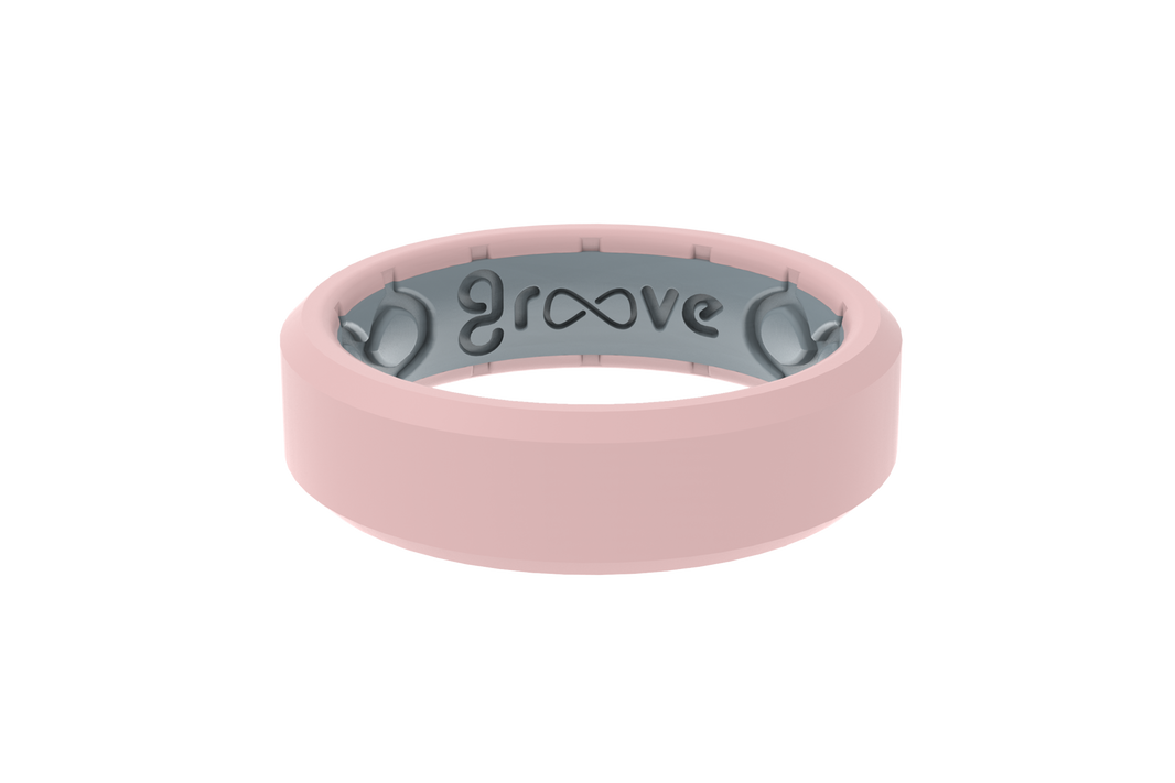 Edge Rose Quartz Thin Ring