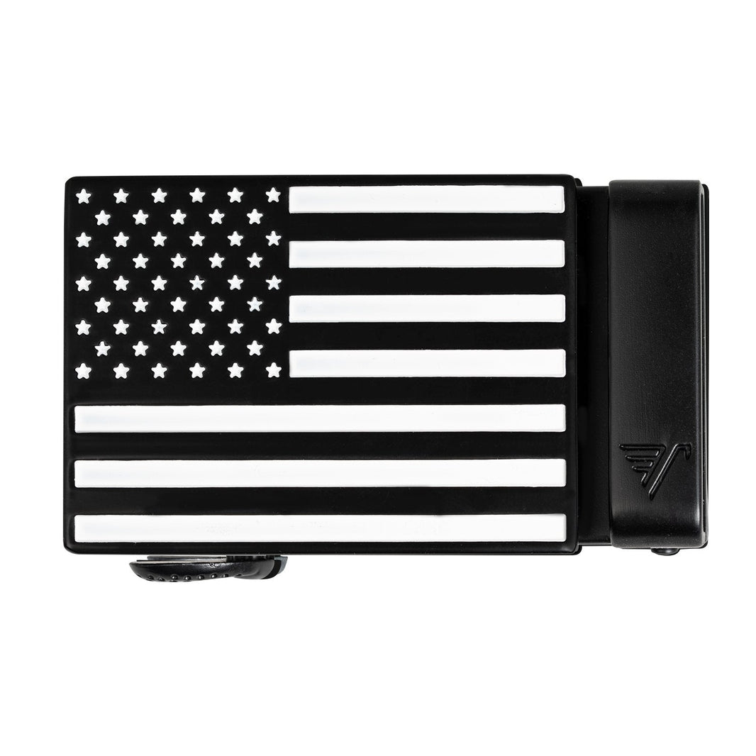 Swat Black & White USA 40mm Buckle