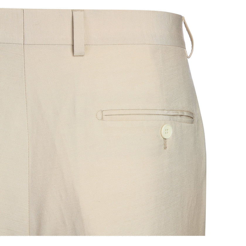 Renoir 611-3 Men's New Slim Fit Checked Linen Suits