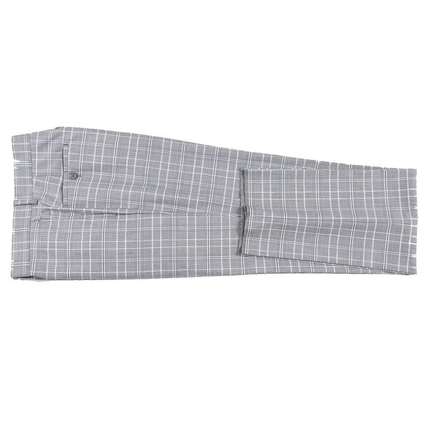 Renoir 82-60-092EL White Smoke Plaid Suit