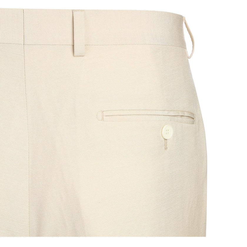 Renoir 611-6 Men's New Slim Fit Checked Linen Suits