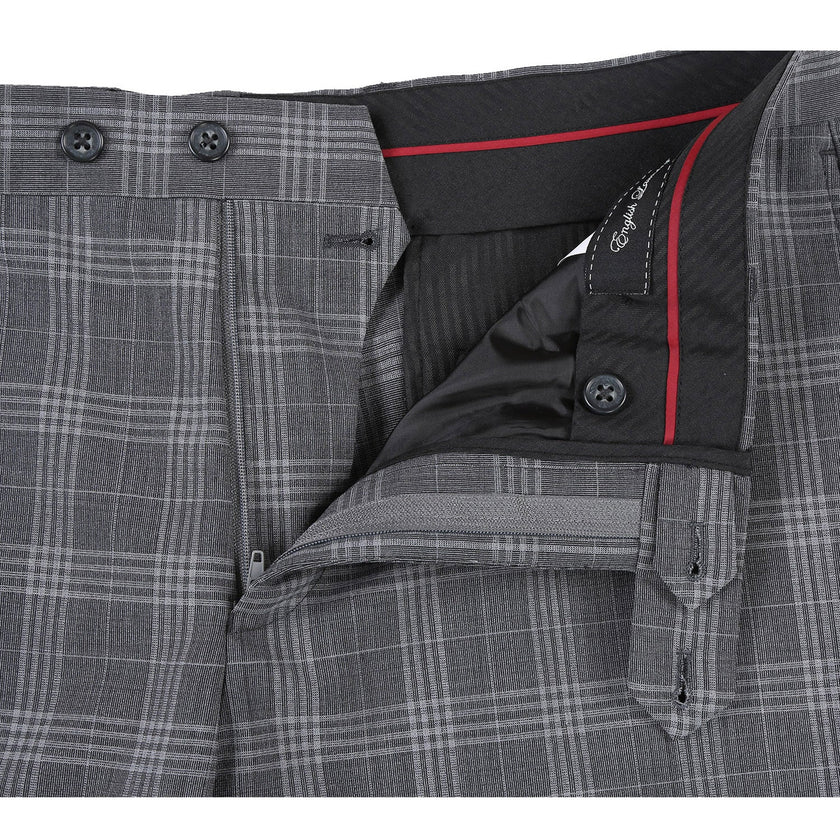 Renoir EL72-58-093 Gray Check Peak Wool Suit