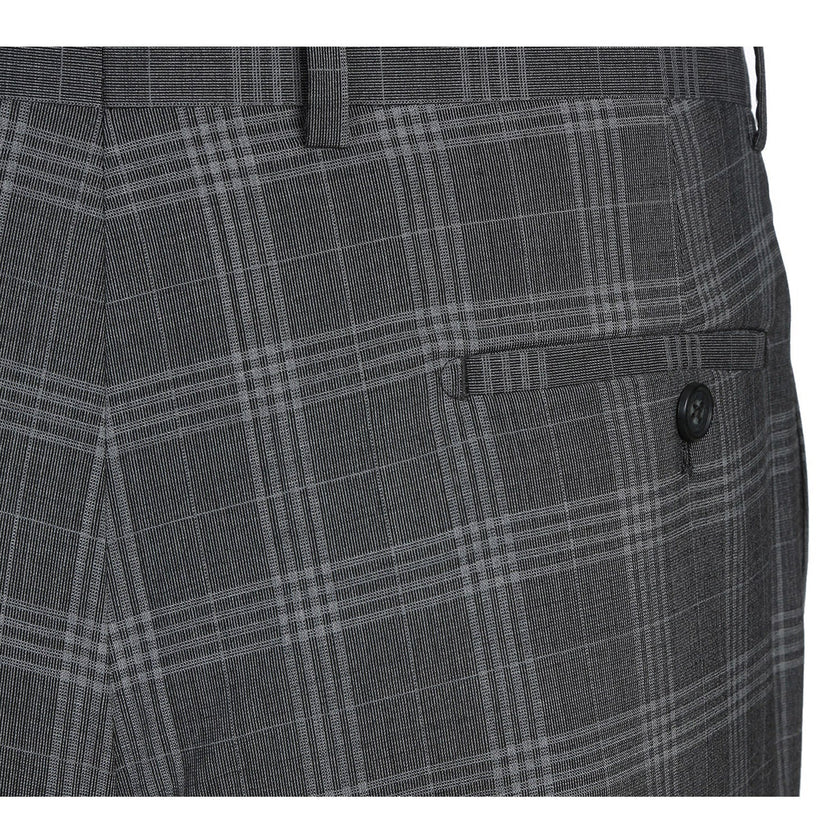 Renoir EL72-58-093 Gray Check Peak Wool Suit