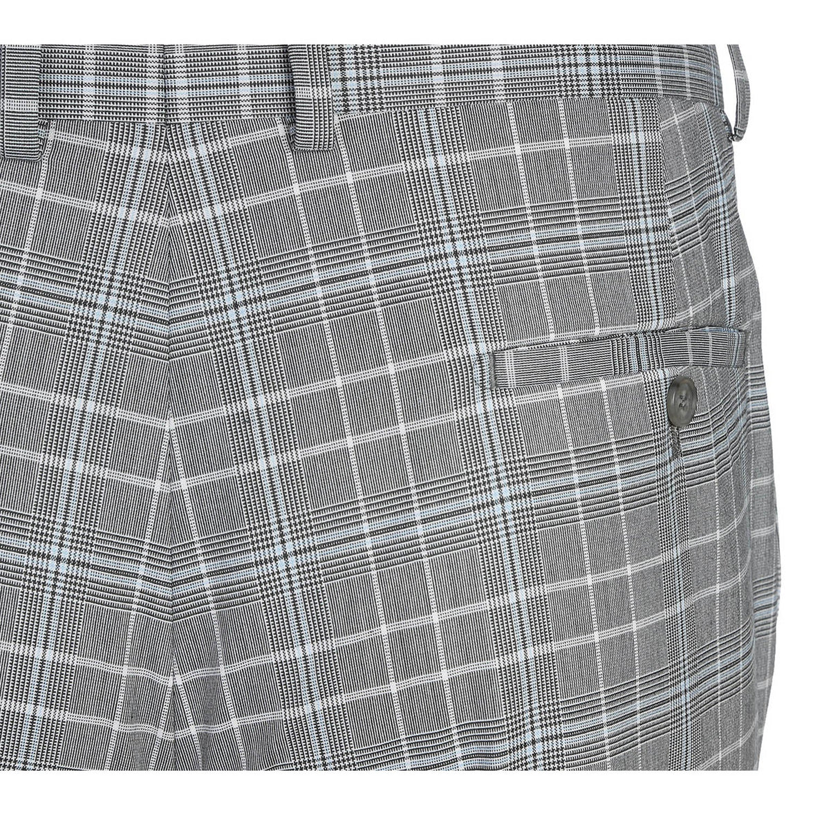 Renoir 82-60-092EL White Smoke Plaid Suit