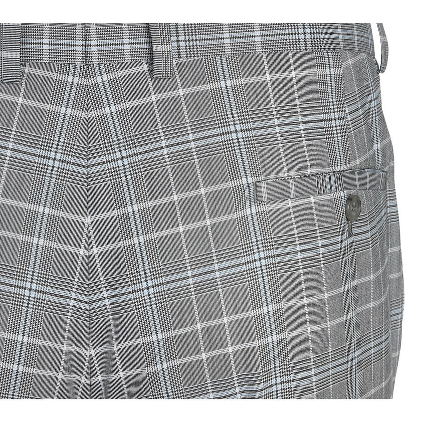 Renoir 82-60-092EL White Smoke Plaid Suit