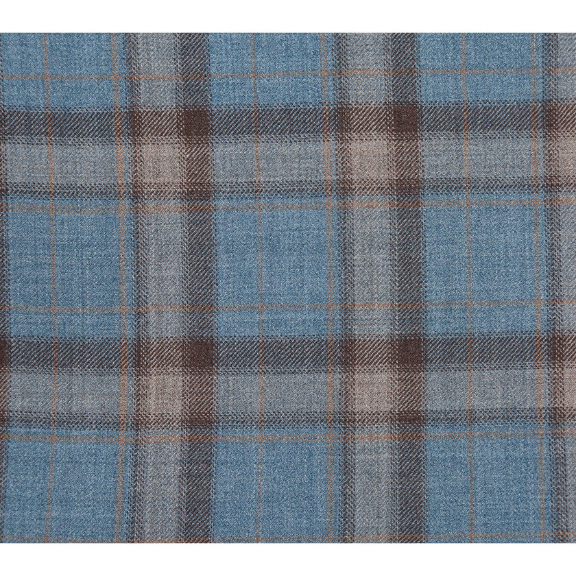 Renoir EL72-57-470 Light Gray with Bronze Stereoscopic-Grid Wool Suit