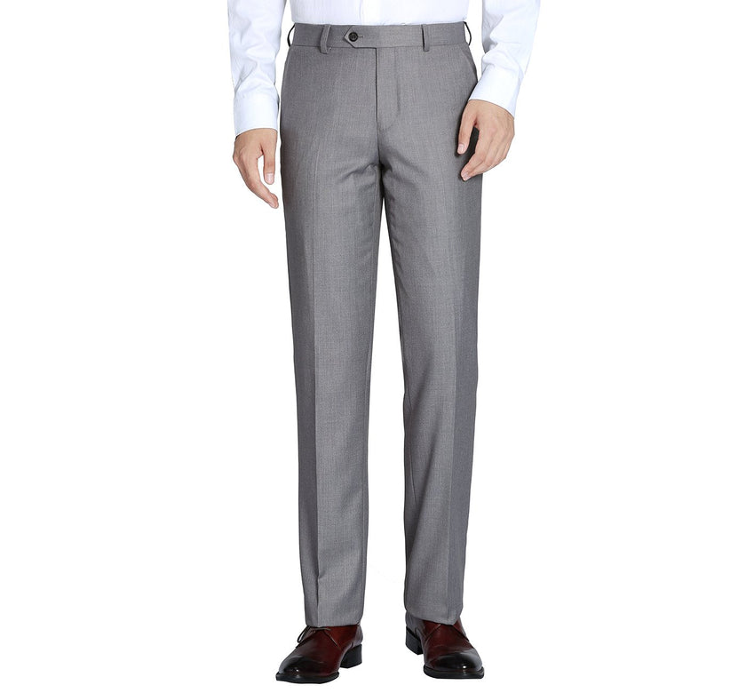 Renoir 508-5 Men's Regular Fit Flat Front Wool Suit Pant