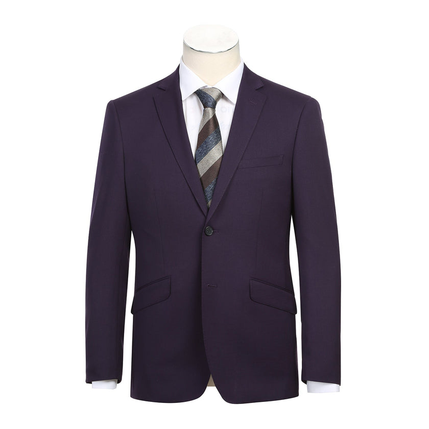 Renoir 566-4 Men's Slim Fit Wool Suits