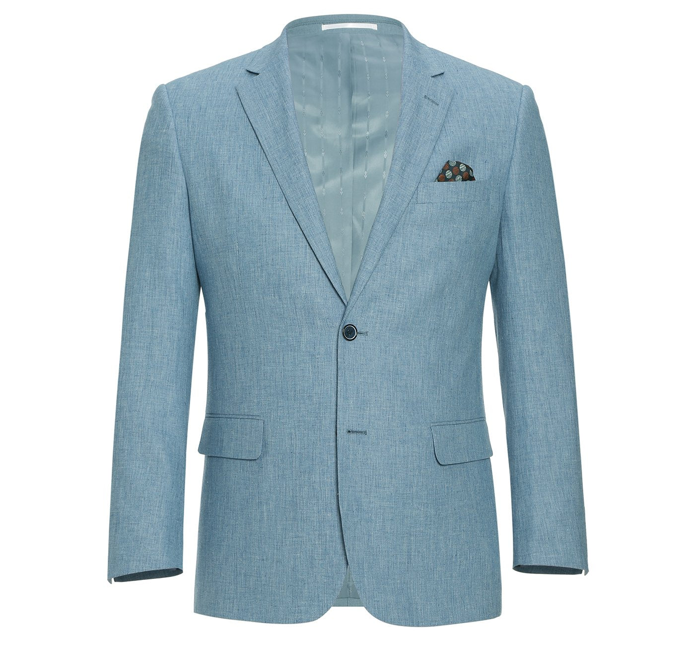 Renoir 201-11 Men's 2-Piece Slim Fit Single Breasted Notch Lapel Suit