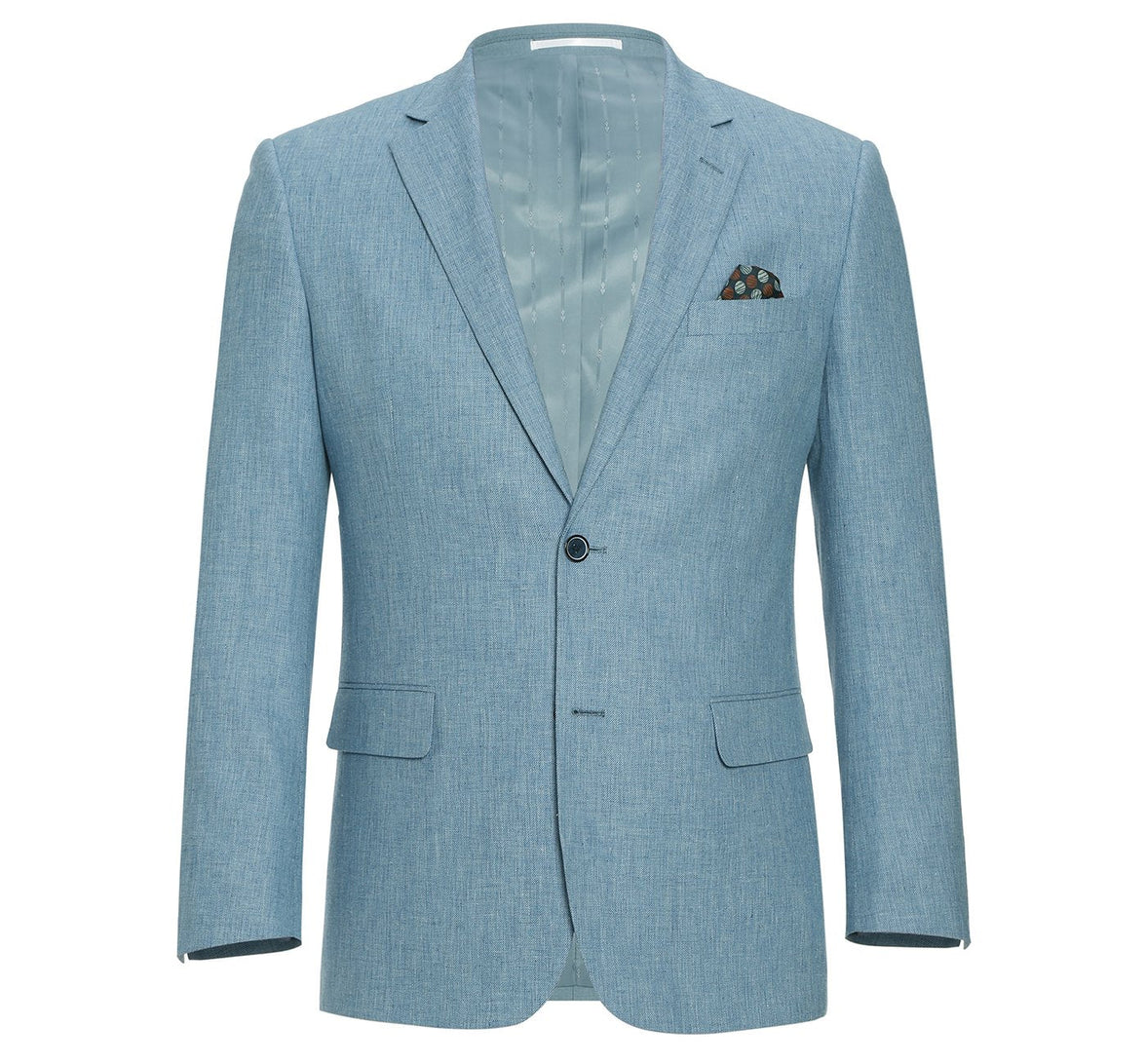Renoir 201-11 Men's 2-Piece Slim Fit Single Breasted Notch Lapel Suit