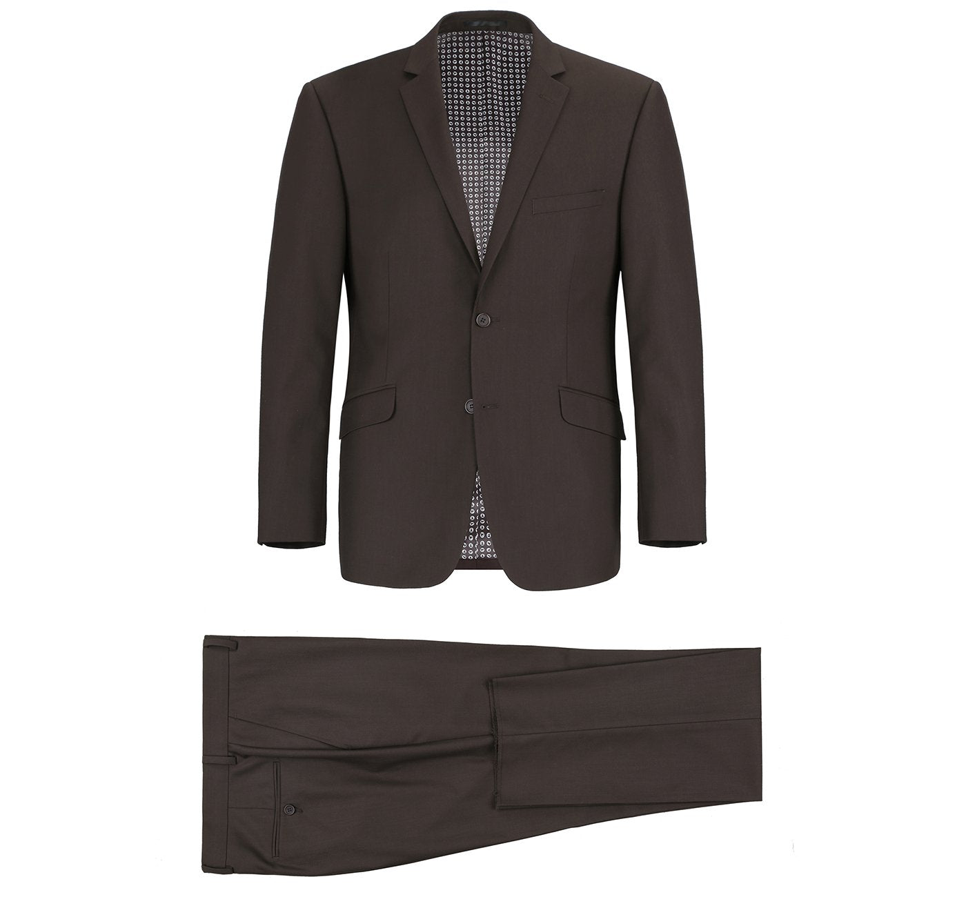Renoir 201-5 Men's 2-Piece Single Breasted Notch Lapel Suit