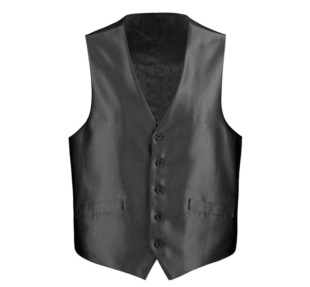 Renoir 207-1 Men's Classic Fit Sharkskin Suit Vest