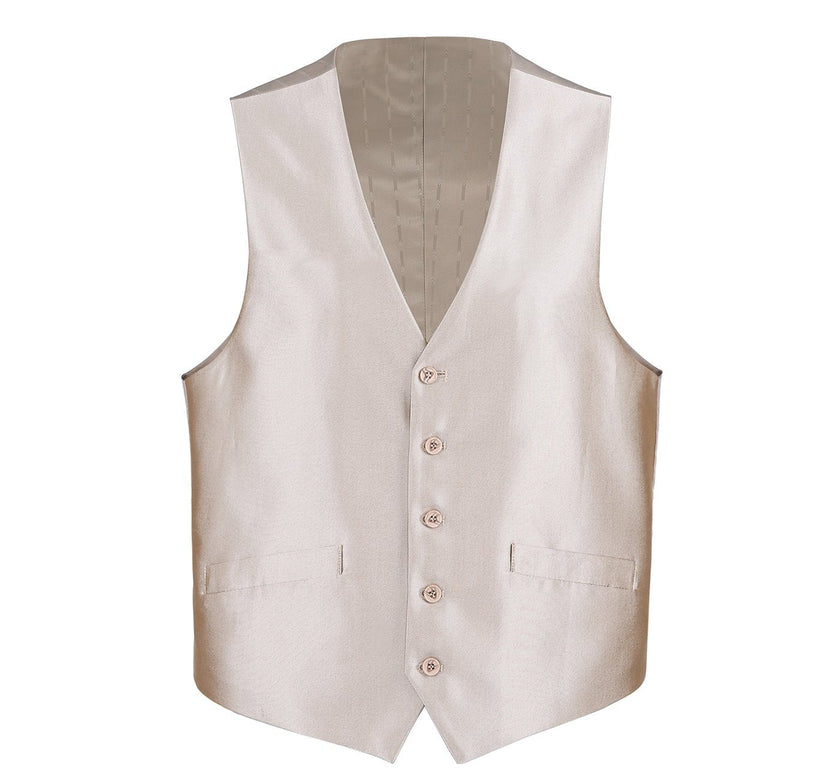 Renoir 207-3 Men's Classic Fit Sharkskin Suit Vest