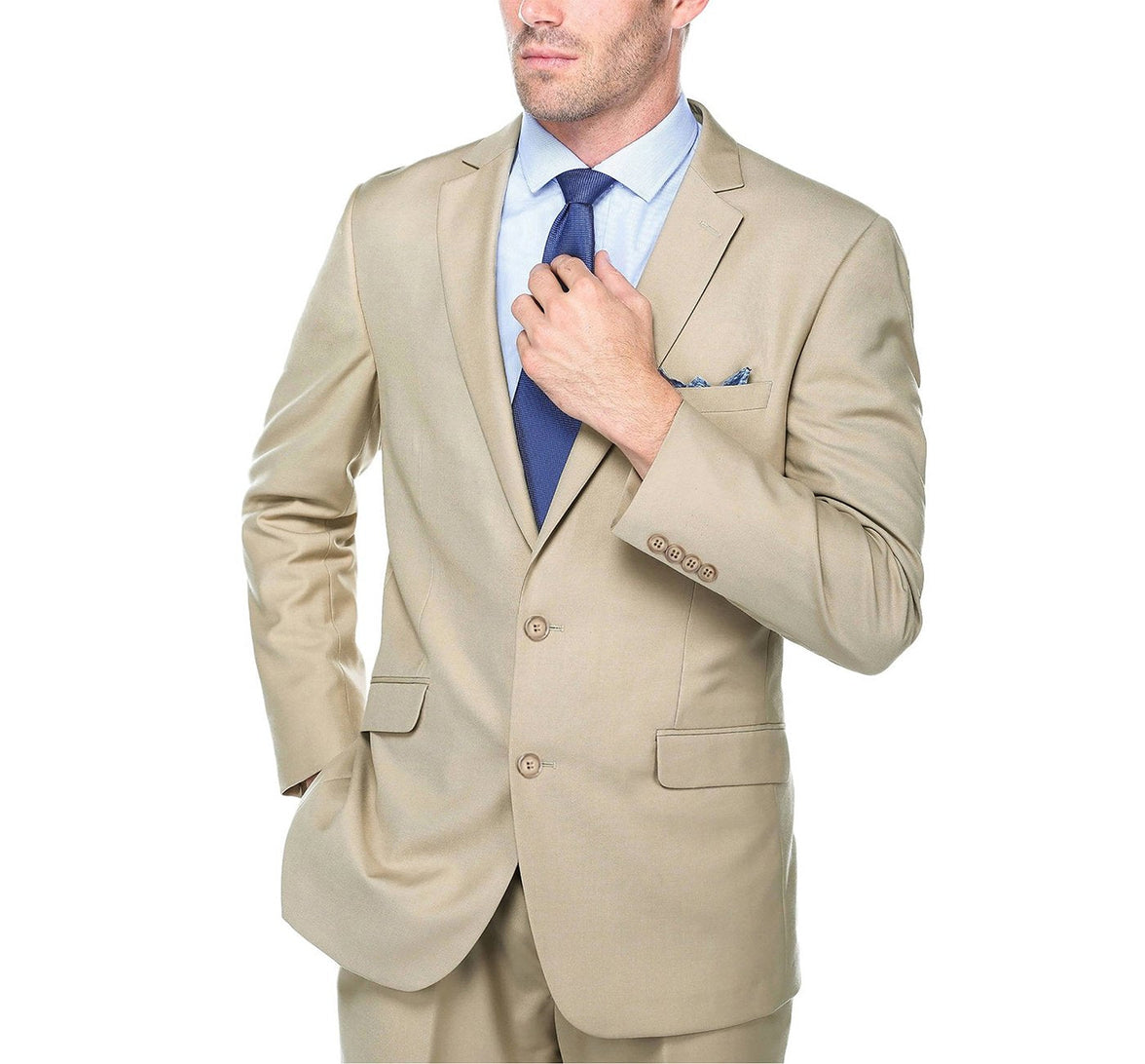 Renoir 203-11 Men's 2-Piece Slim Fit Single Breasted Notch Lapel Suit