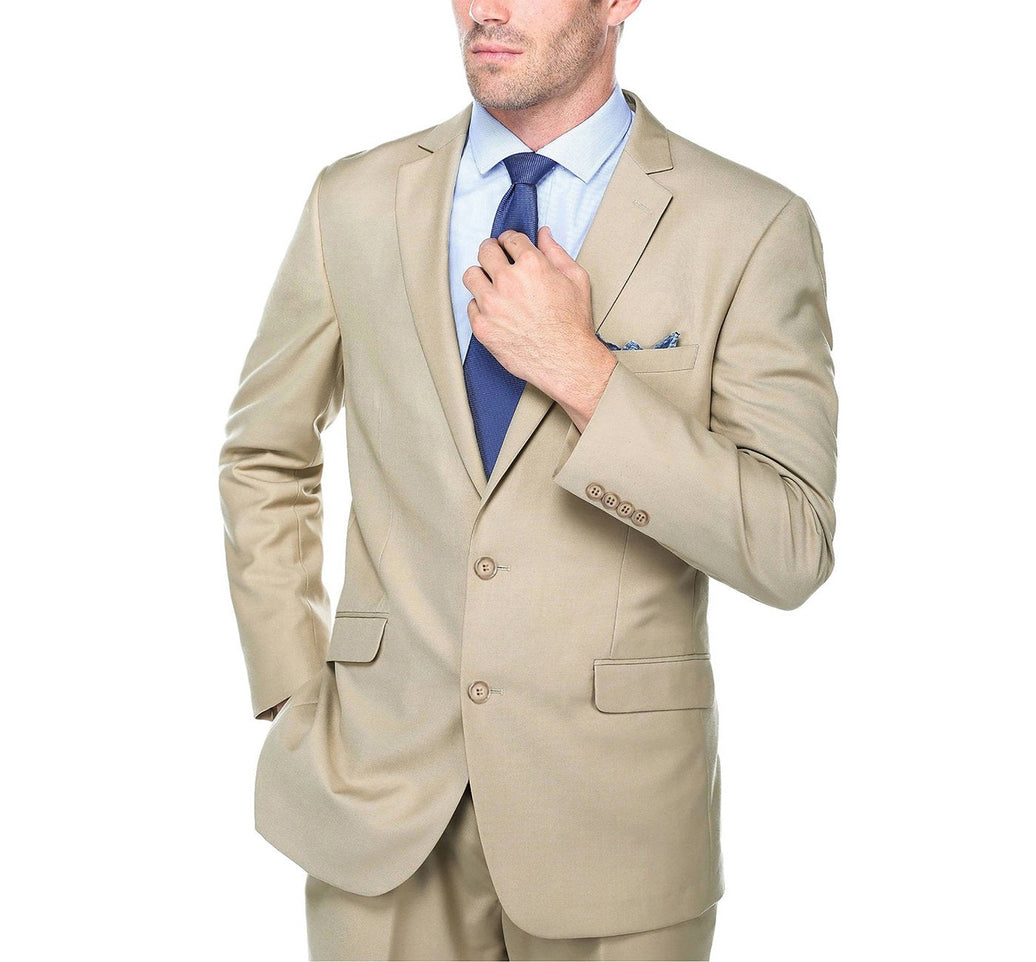Renoir 203-11 Men's 2-Piece Slim Fit Single Breasted Notch Lapel Suit