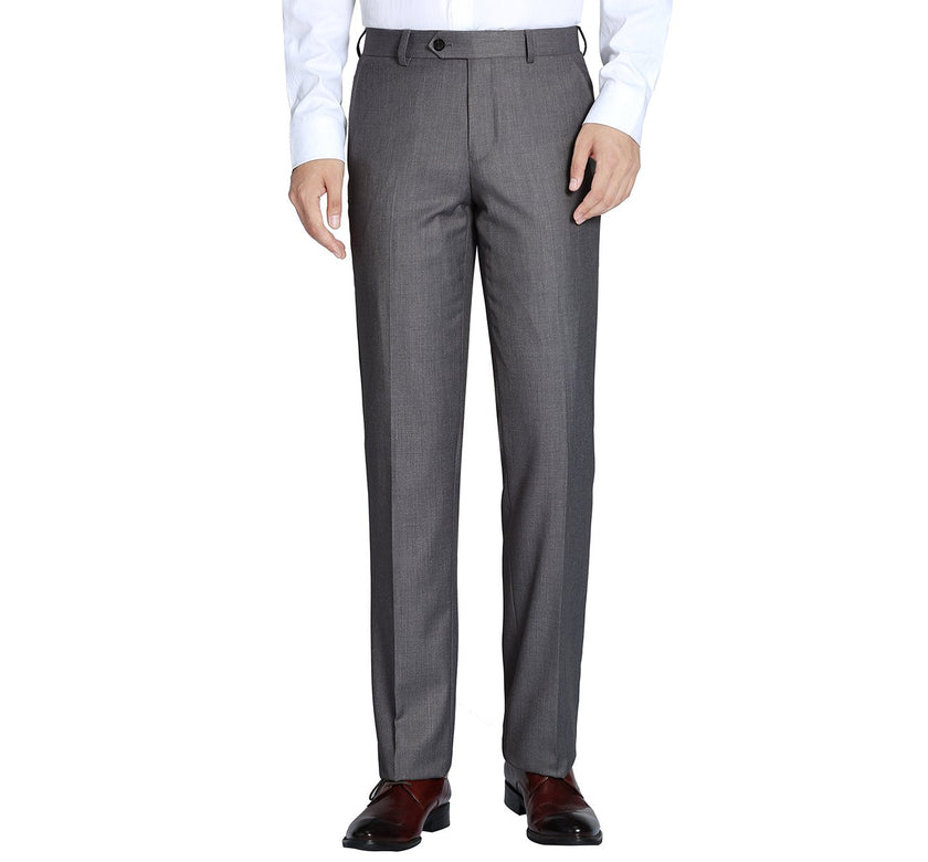 Renoir 508-3 Men's Regular Fit Flat Front Wool Suit Pant