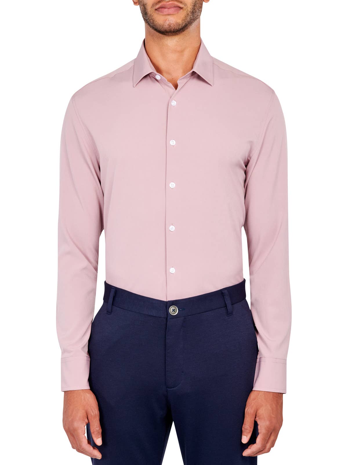 CEREMONY SOLID DRESS SHIRT: NOIR - 001 / 15.5 Medium / COC2SDP400