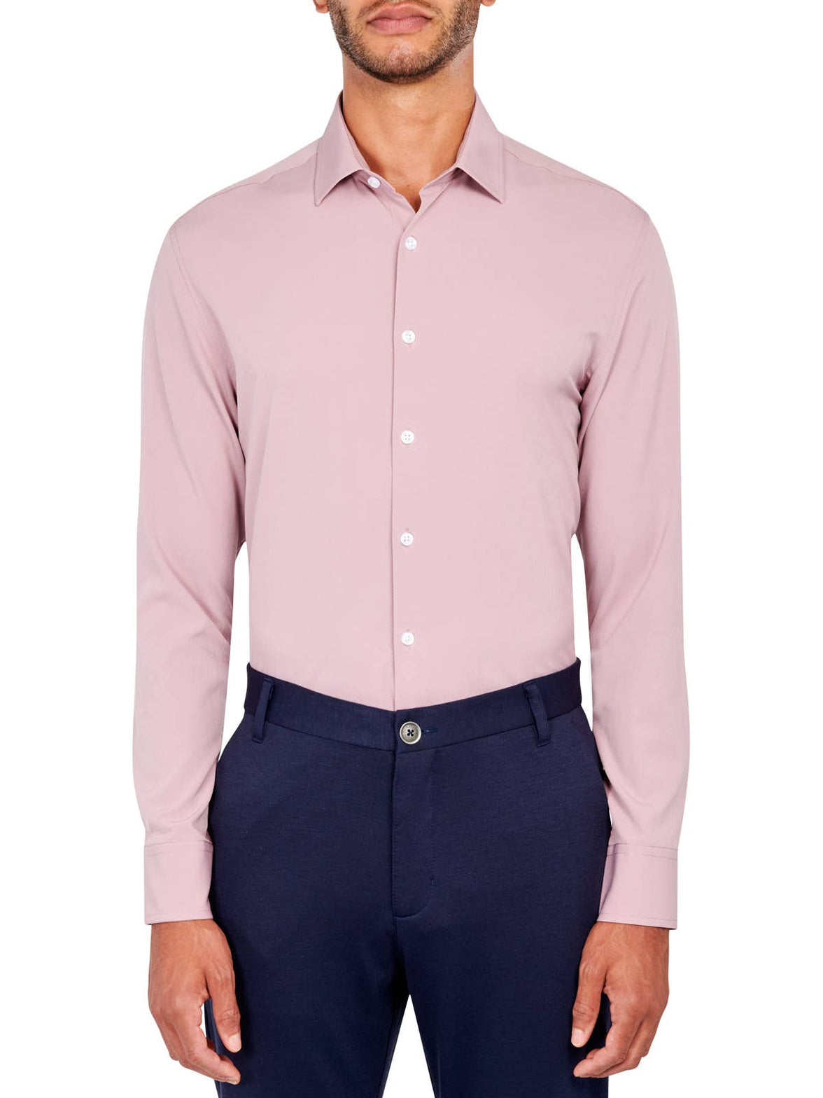CEREMONY SOLID DRESS SHIRT: NOIR - 001 / 16.5 Large / COC2SDP400