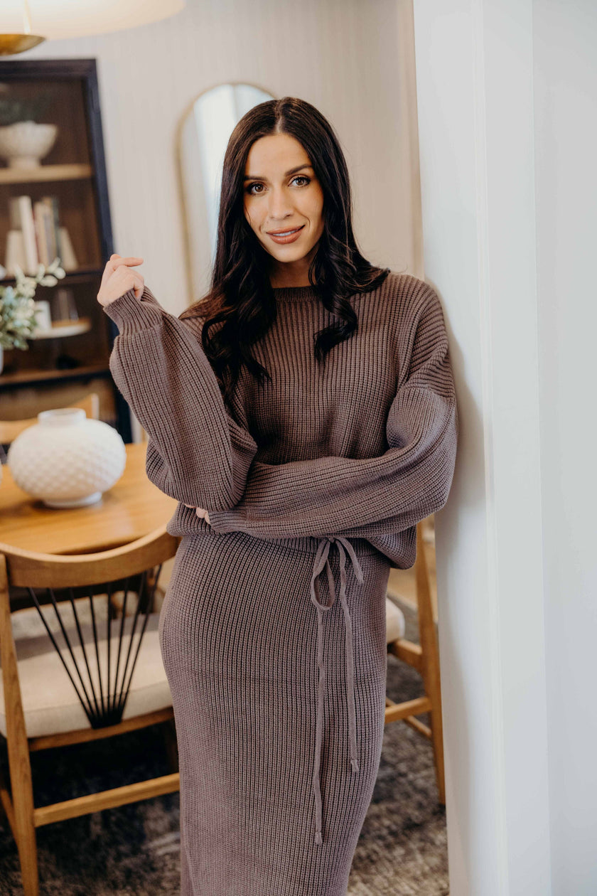 OVERSIZED SWEATER IN OAK