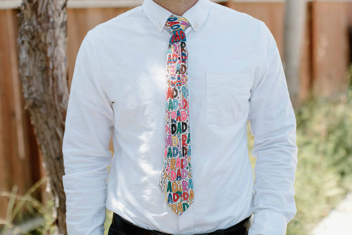 Rad & Happy Father's Day Tie - Rad Dad - Blank Men's Tie