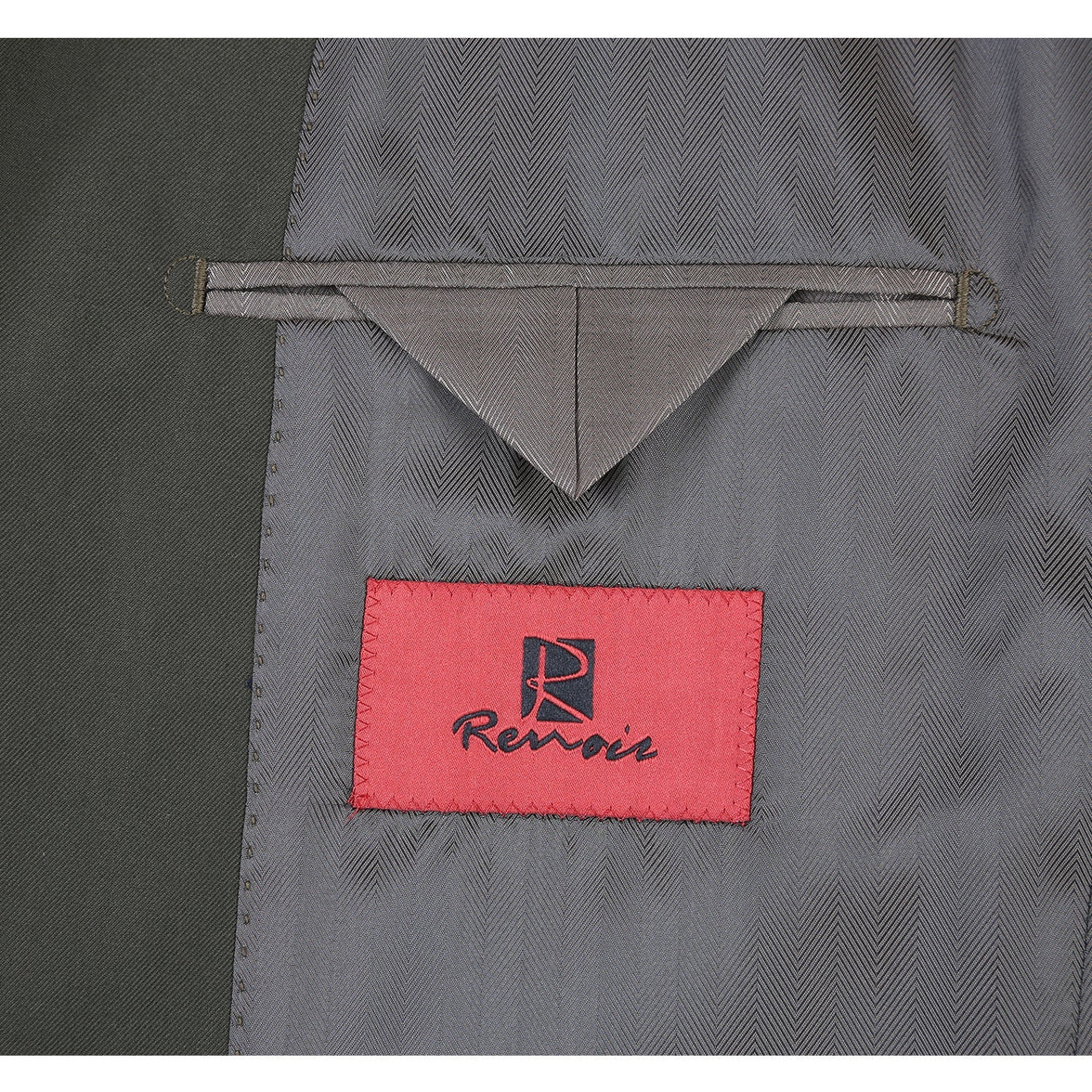 Renoir 201-10 Men's 2-Piece Slim Fit Single Breasted Notch Lapel Suit