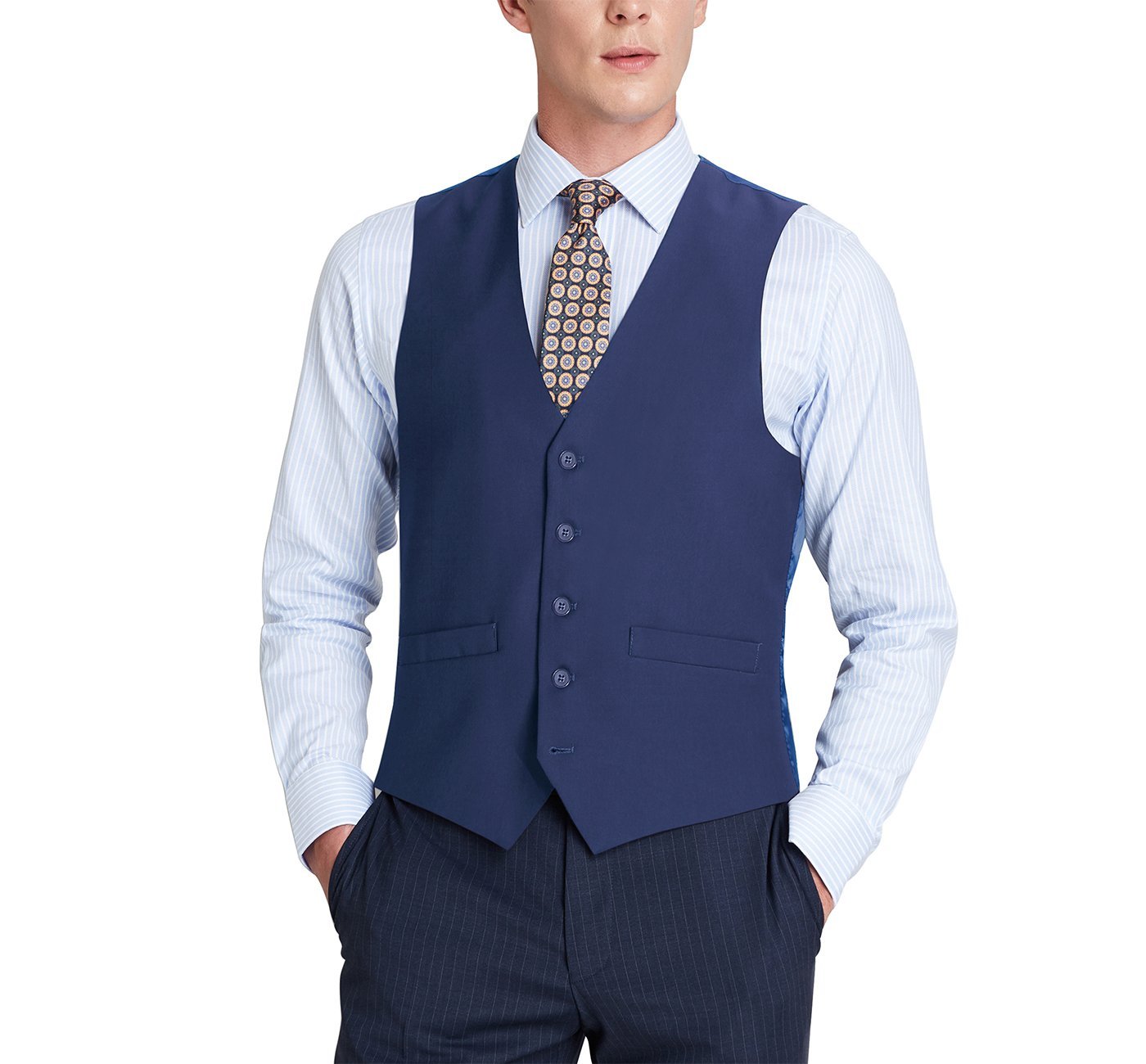 Renoir 201-20 Men's Classic Fit Suit Separate Vest