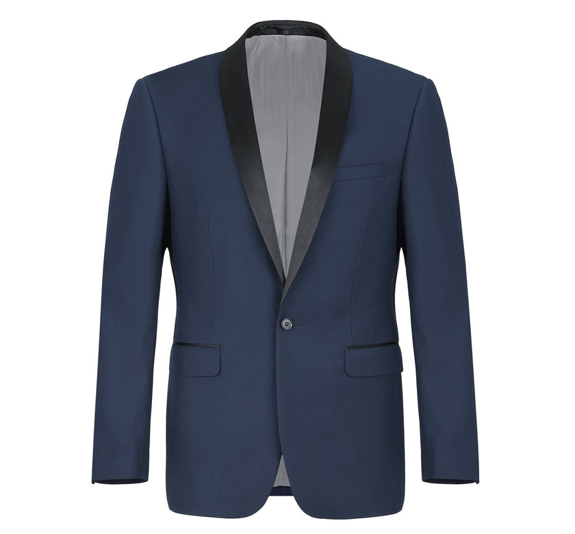 Renoir 201-19 Men's Slim Fit 2-Piece Shawl Lapel Tuxedo Suit