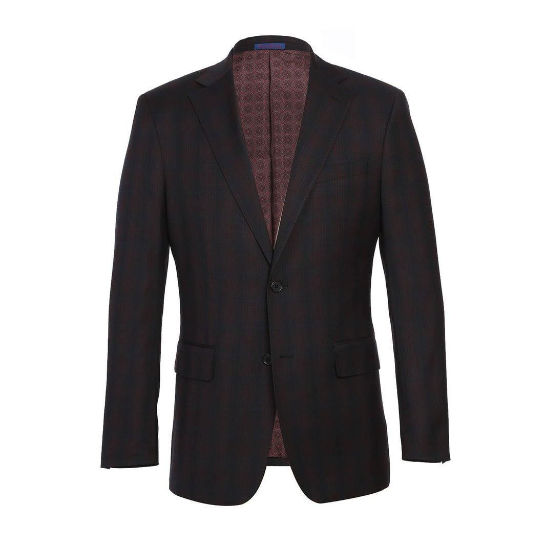 Renoir 82-56-410EL Coffee with Red Check Suit