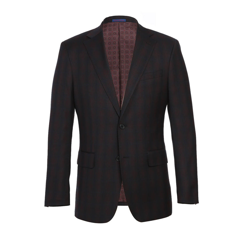 Renoir 82-56-410EL Coffee with Red Check Suit