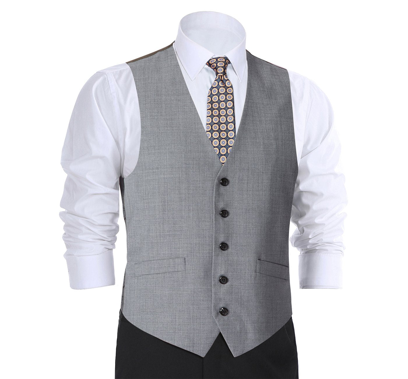 Renoir 508-5 Men's Classic Fit Suit Separate Wool Vest