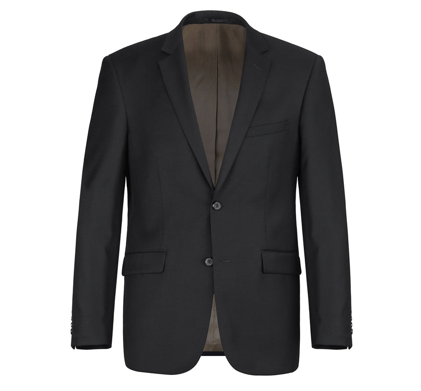 Renoir 508A-1 Men's 2-Piece Notch Lapel Wool Stretch Suit