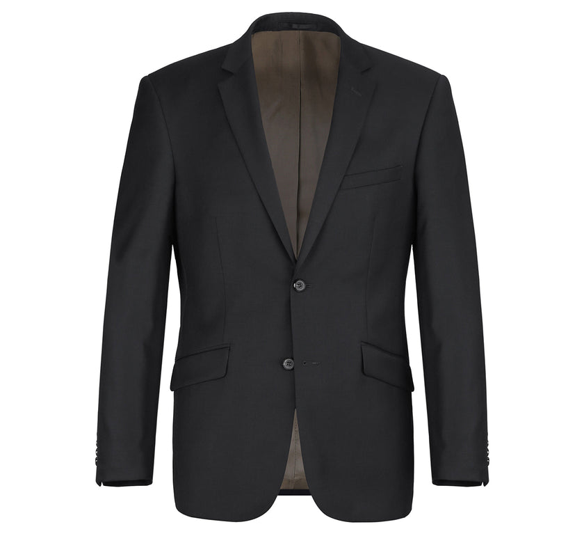 Renoir 508A-1 Men's 2-Piece Notch Lapel Wool Stretch Suit