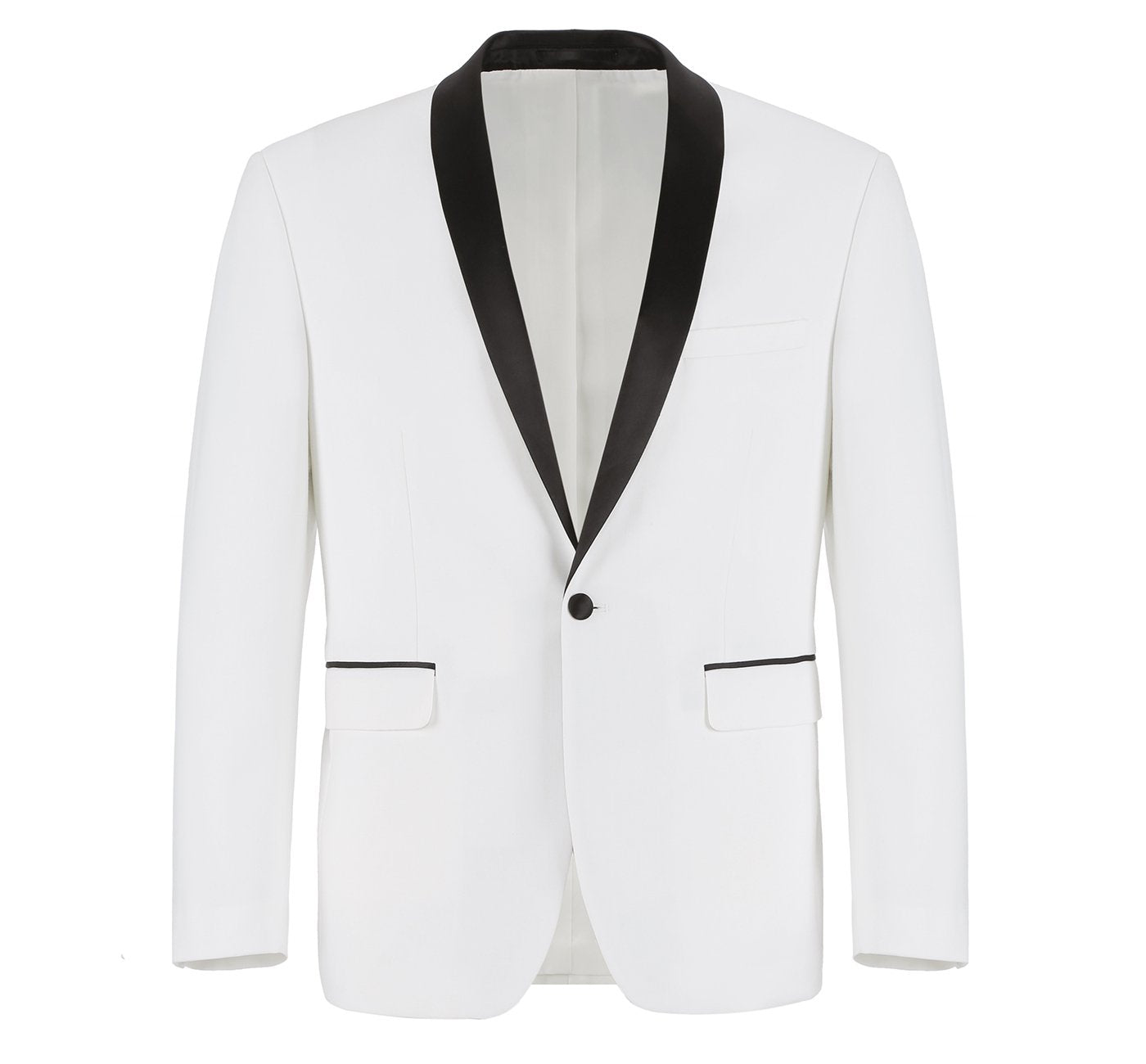 Renoir 201-16 Men's Slim Fit 2-Piece Shawl Lapel Tuxedo Suit