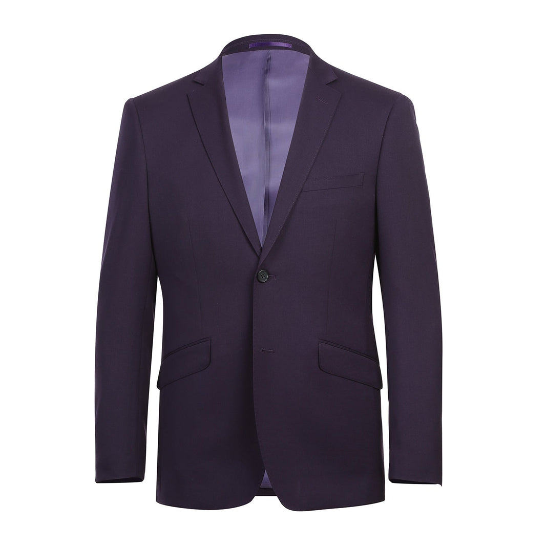 Renoir 566-4 Men's Slim Fit Wool Suits