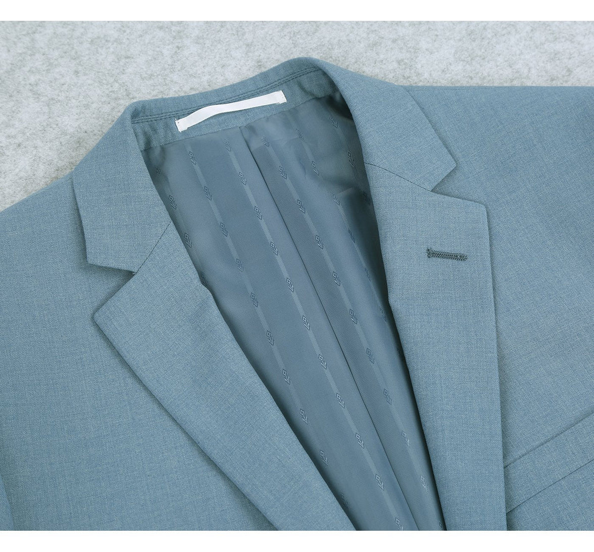 Renoir 201-11 Men's 2-Piece Slim Fit Single Breasted Notch Lapel Suit