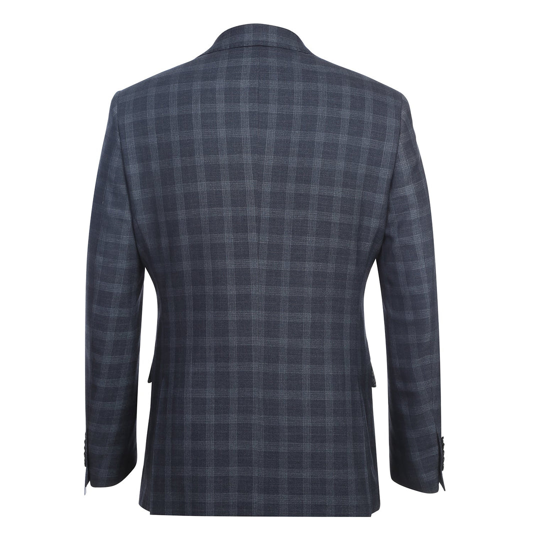 Renoir 92-52-410EL Iron Gray Check Suit