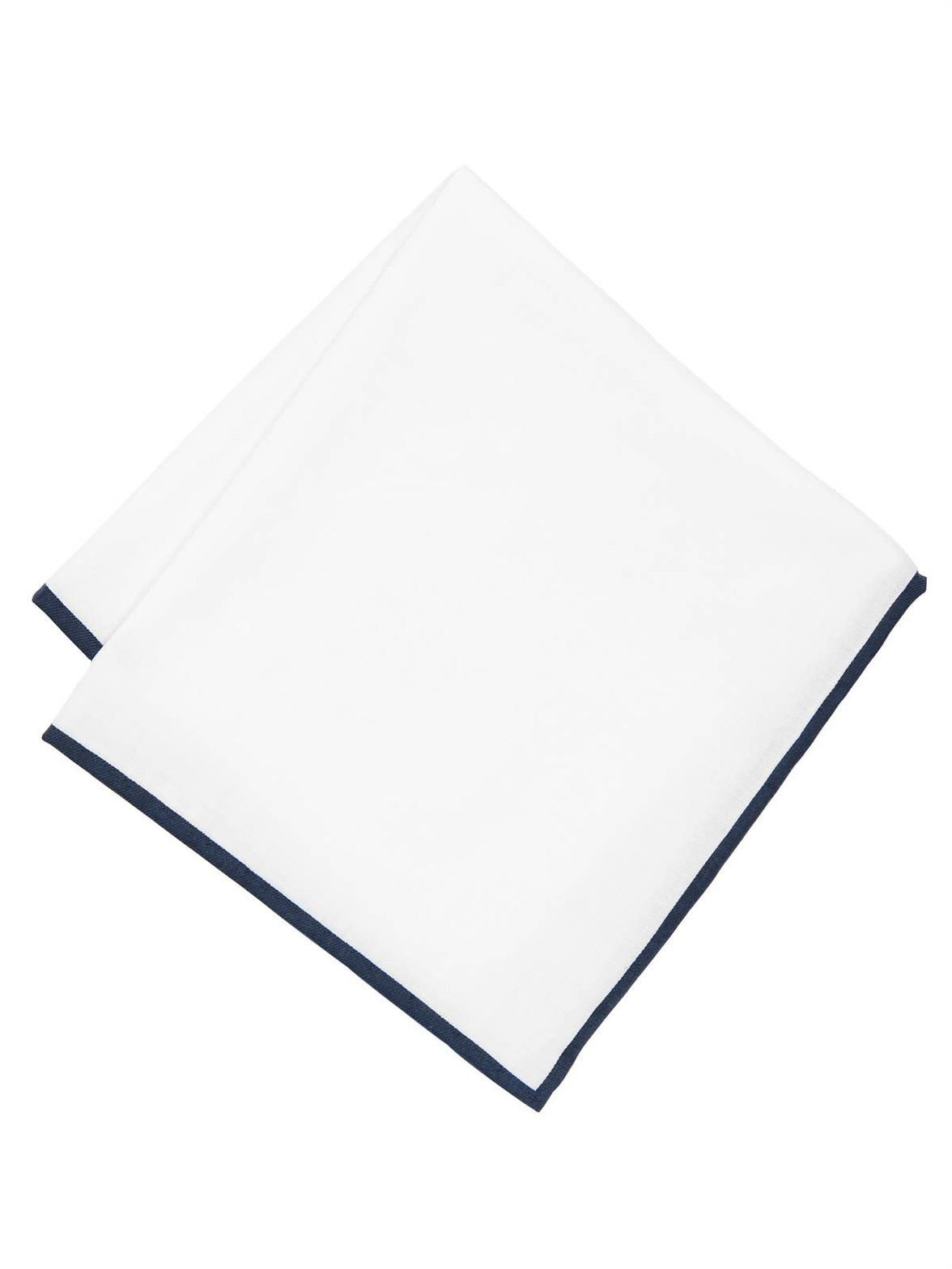 CEREMONY CONTRAST EDGE COTTON POCKET SQUARE
