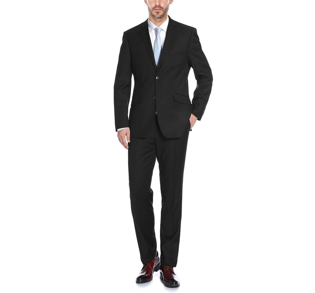 Renoir 2110-1 Men's Slim Fit Solid Stretch 2-Piece Suit