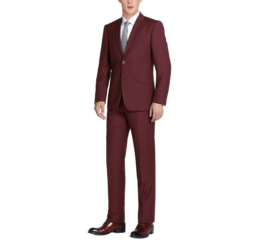 Renoir 201-8 Men's 2-Piece Single Breasted Notch Lapel Suit