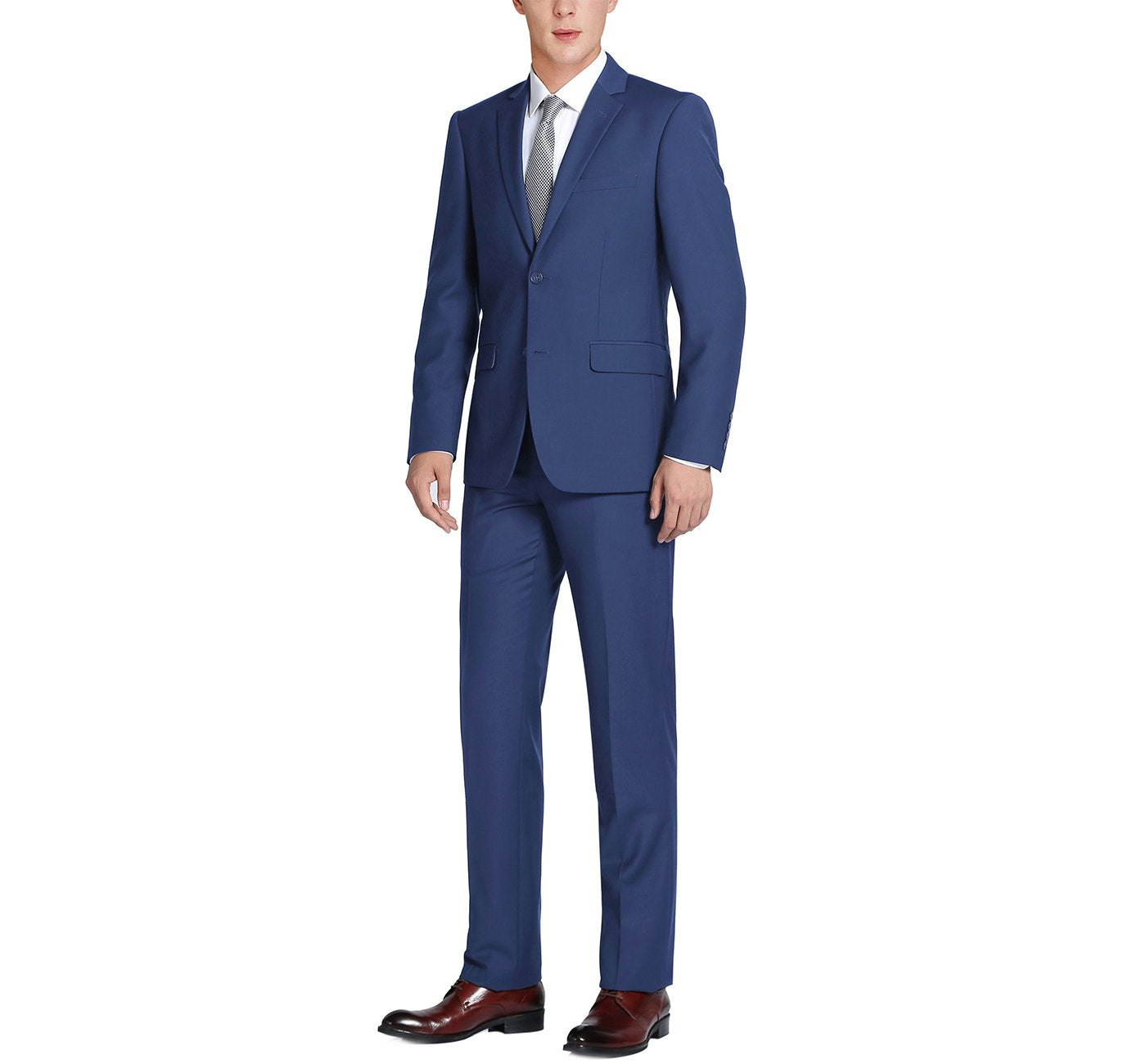 Renoir 201-20 Men's 2-Piece Single Breasted Notch Lapel Suit