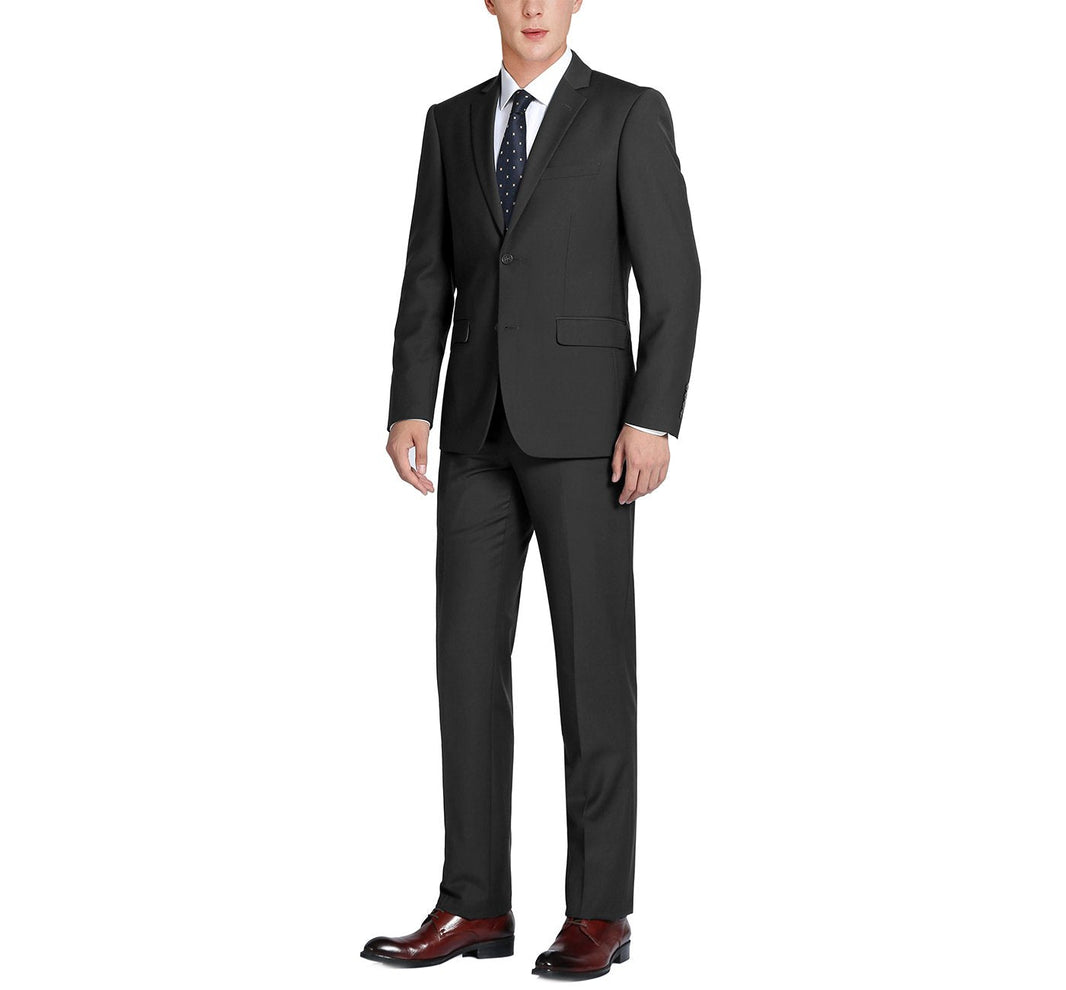 Renoir 508-1 Men's 2-Piece Notch Lapel 100% Wool Suit