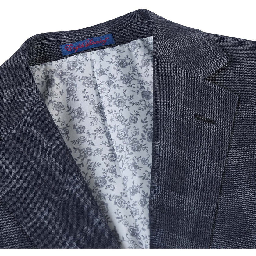 Renoir 92-52-410EL Iron Gray Check Suit