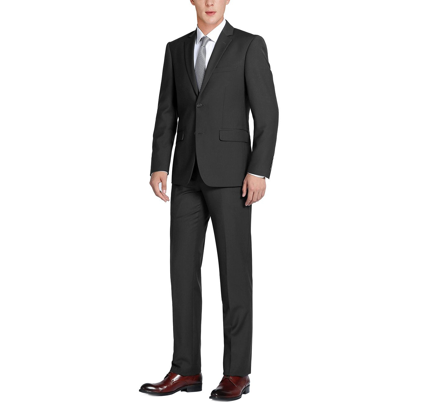Renoir 201-1 Men's 2-Piece Single Breasted Notch Lapel Suit