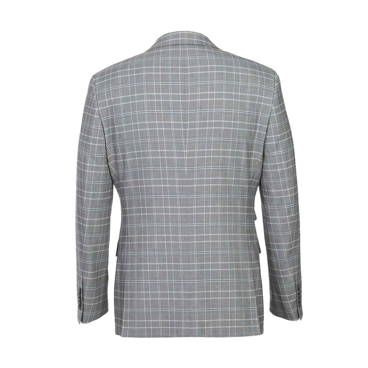 Renoir 82-60-092EL White Smoke Plaid Suit