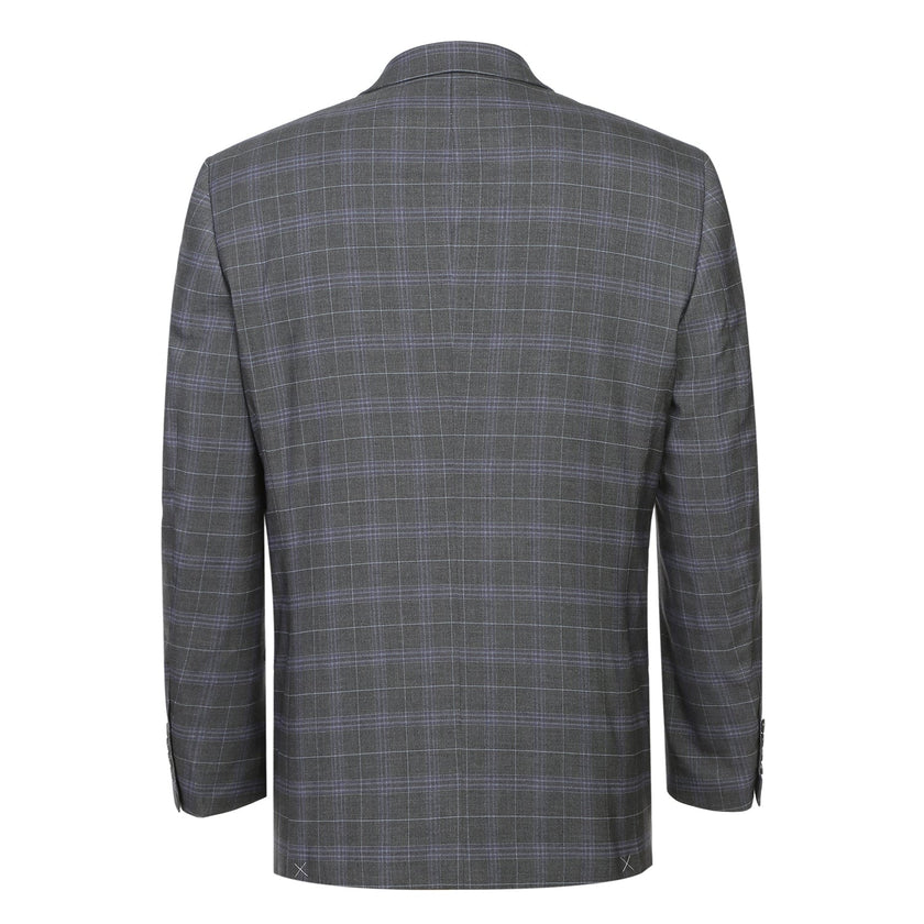Renoir 293-25 Men's Classic Fit Checked Suits