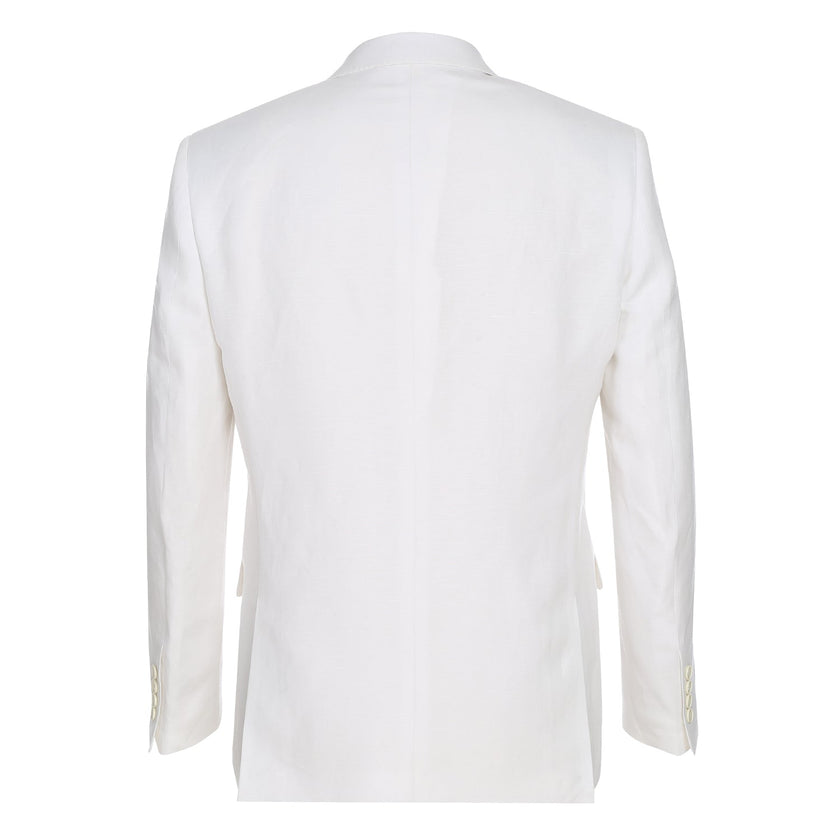 Renoir 611-2 Men's New Slim Fit Checked Linen Suits